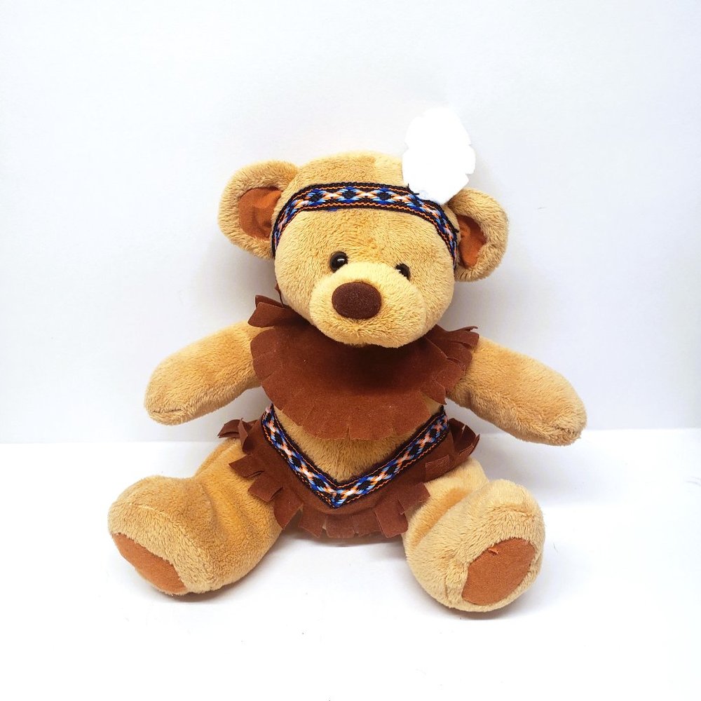Wishpets 2004 Chandrak Native American Indian Teddy Bear Plush 5.5” 41201
